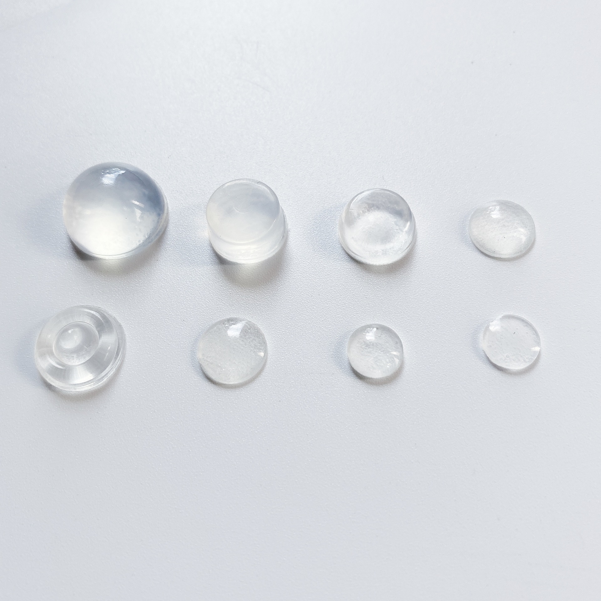 Gránulos anticolisión de silicona transparente hemisferio redondo autoadhesivo silencioso junta de silicona antideslizante muebles almohadilla anticolisión pegatina anticolisión