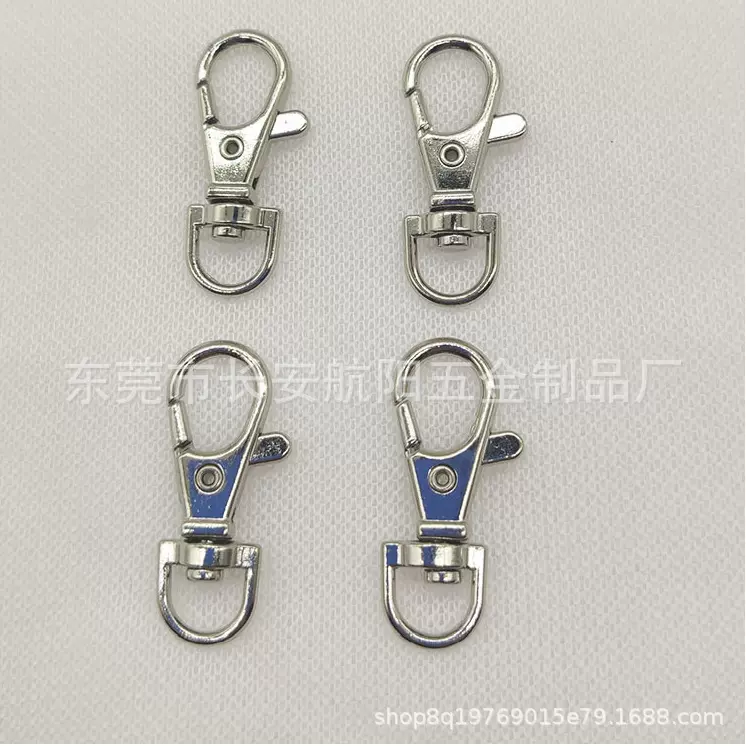 金属钥匙扣4.5克压铸狗扣38mm锌合金狗扣52G五金箱包扣证件挂钩扣