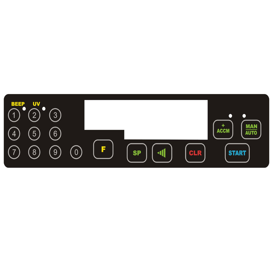 电器医疗设备跑步机运动器械PVC聚酯PET鼓包凸包按键丝印控制面板