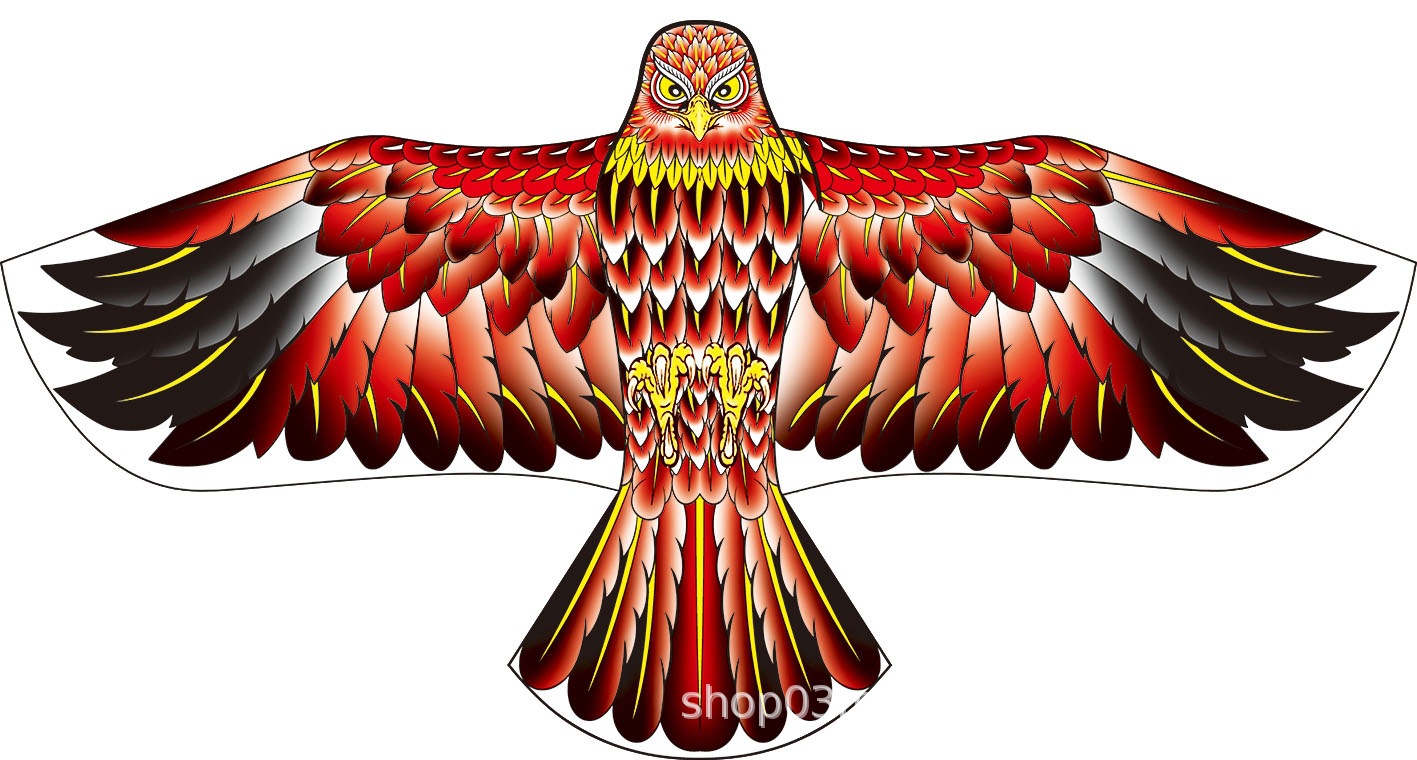 Weifang Eagle cometa al por mayor pastoral pájaros aterrorizadores de pájaros artefactos de la brisa fácil de volar niños dibujos animados adultos fabricantes de cometas