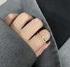 Ring, small design advanced jewelry suitable for men and women for beloved, 2023 collection, does not fade, internet celebrity, high-quality style, wholesale