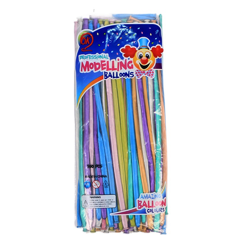 Globo largo metálico mágico 1.8g, formas de animales, para niños