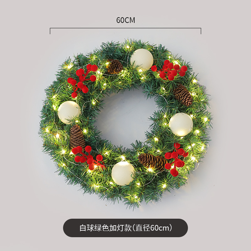 Amazon popular guirnalda de Navidad ratán 40/50/60cm decoración de Navidad Garland decoración escena diseño