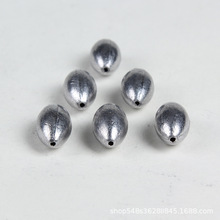 厂家销售垂钓用空心橄榄铅坠橄榄型铅坠通心铅坠渔具批发鱼钩底钓