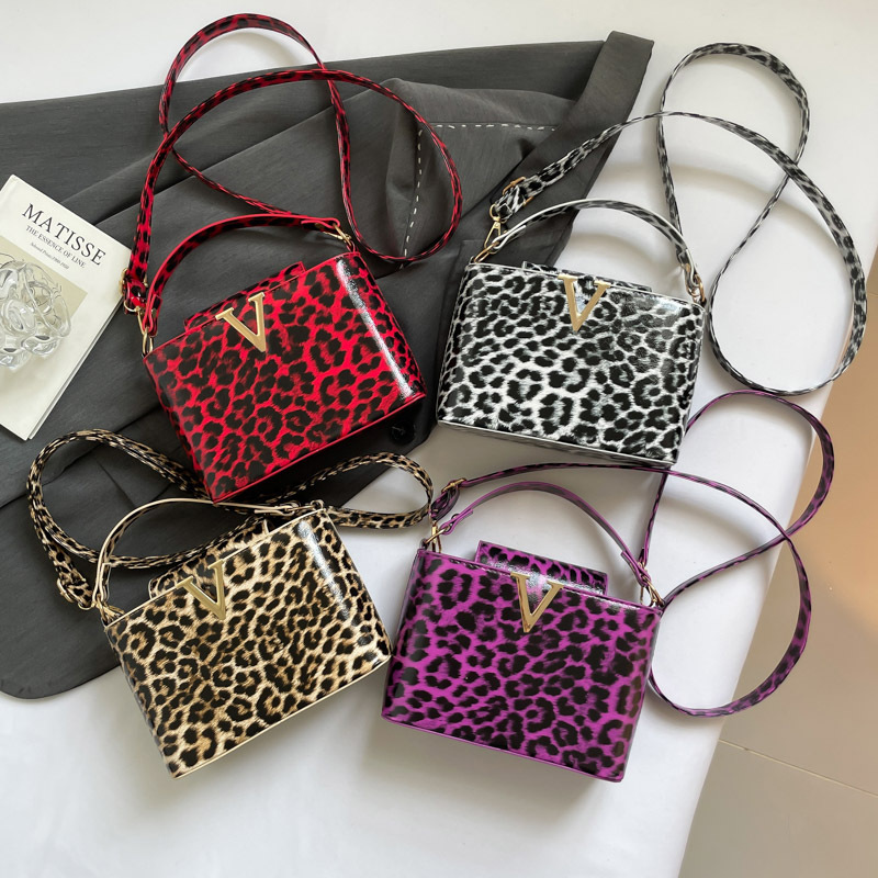 Bolso de mano de leopardo de alto valor para mujer otoño 2025 nuevo estilo coreano bolso de hombro de moda retro bolso de almohada