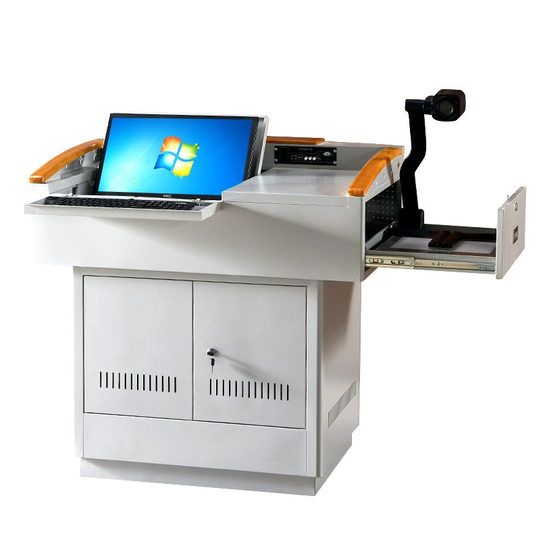School classroom multimedia platform teacher central control lecture desk campus furniture teacher teaching multimedia podium