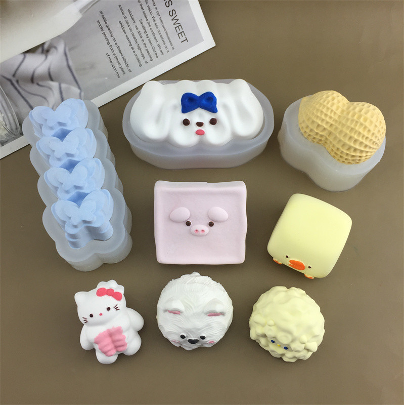 DIY мультфильм серия кошки полоска свиньи молочный молочный молочный молочный молочный молочный молочный молочный молочный молочный молочный молочный маленький черный рис щепотка силиконовой формы