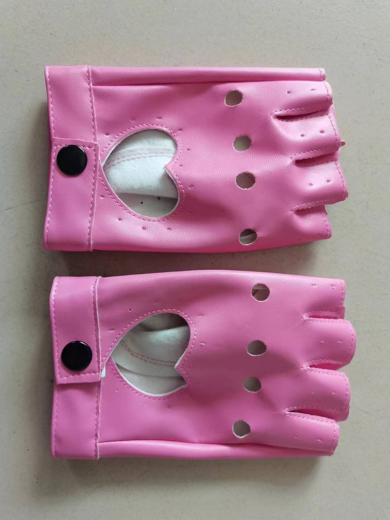 Guantes de baile de las mujeres hip hop punk etapa rendimiento trueno medio dedo guantes discoteca fotografía pu cuero baile guantes image 21
