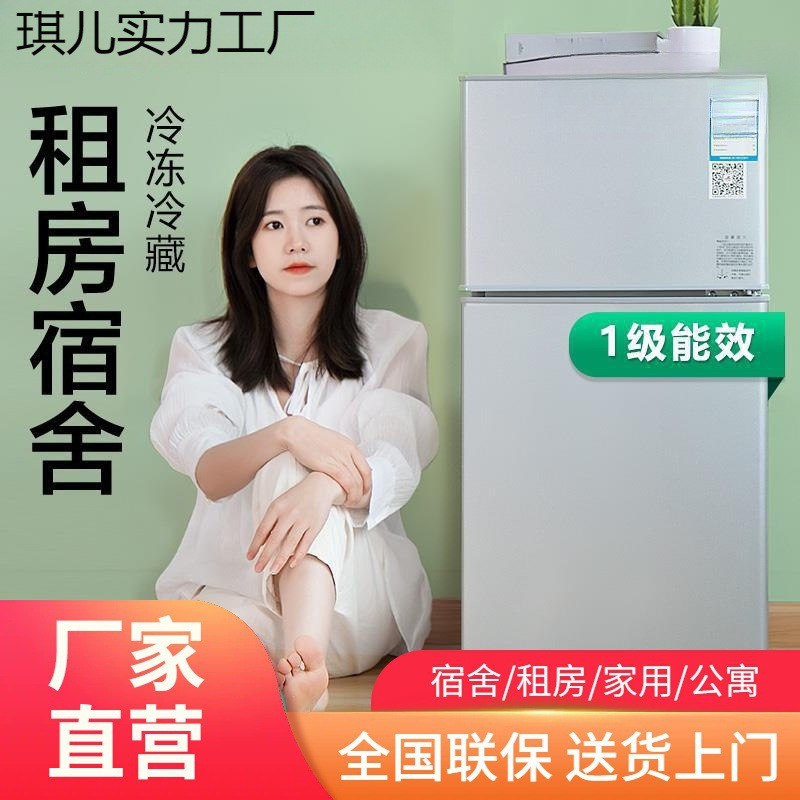 家用小冰箱一个起批冰箱迷你小型冷冻冷藏双开门家用宿舍出租房用|undefined
