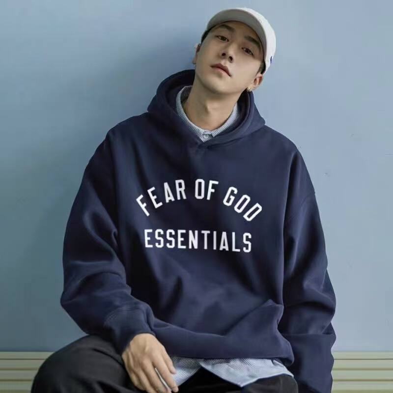 High-End Fog Essentials Ninth Season Holiday Series Badge Print Hooded Sweatshirt High-End Fog Essentials Ninth Season Holiday Series Badge Print Hooded Sweatshirt