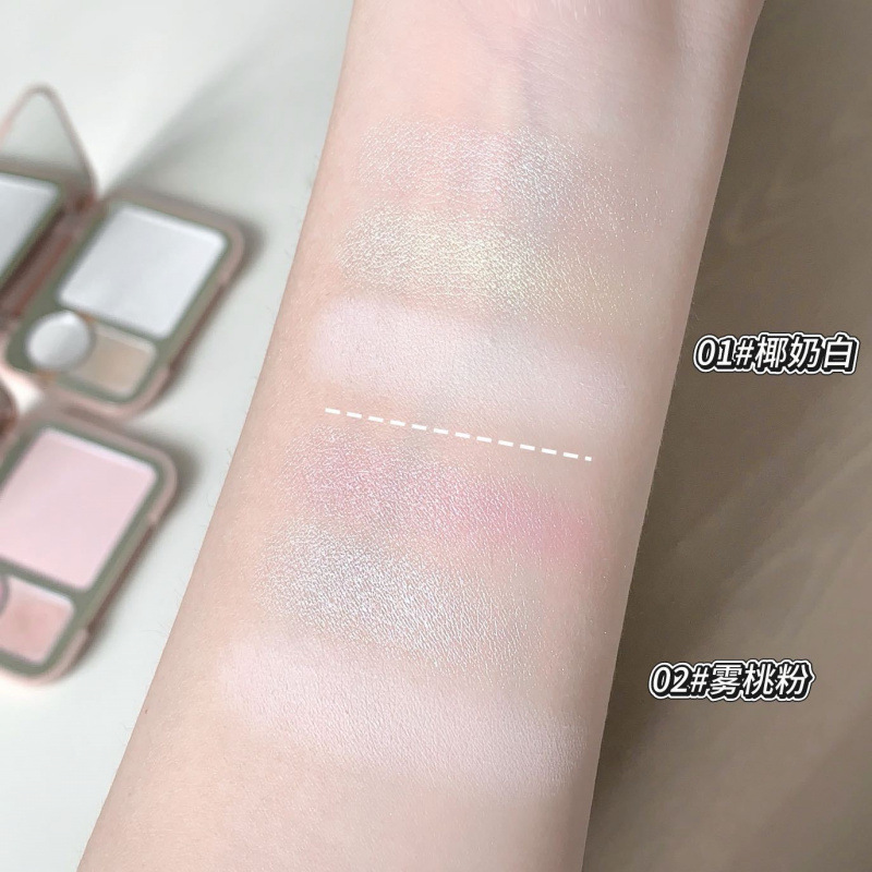 Xirui kakashow rejuvenecimiento de la cara, blush de tres usos, blush de ojos, brillo mate, blush multipropósito, cosméticos transfronterizos