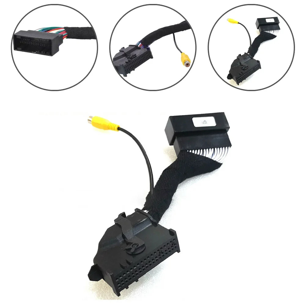 Suitable for Ford Focus Sync2 Sync3 54-Pin Rca Rear View Reversing Rear View Camera Adapter Cable