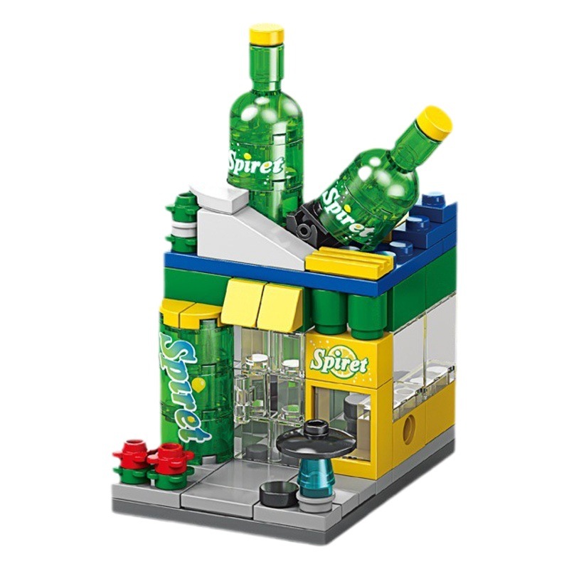 Lele Brothers nuevo 8755 mini Street View compatible con LEGO City modelo de construcción de juguetes para niños bloques de construcción al por mayor
