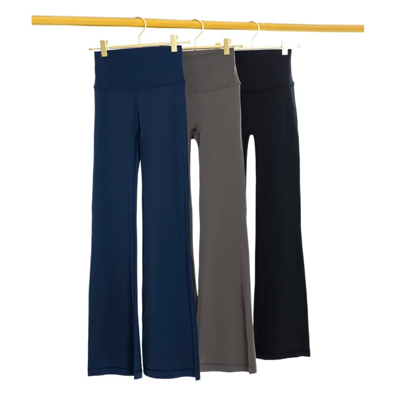 Tongji Весенние и Летние новые расклешенные брюки с высокой талией тонкие без размера спортивные брюки йоги брюки с обнаженными бедрами широкие брюки женские