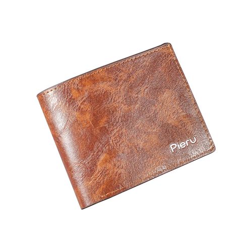 Hot Selling Fire Burned Ground male wallet large capacity faux leather fashionable youth money clip short men's ticket holder