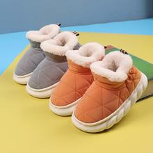 儿童棉拖鞋包跟冬季男童毛毛鞋加厚保暖厚底居家宝宝室内女童棉拖