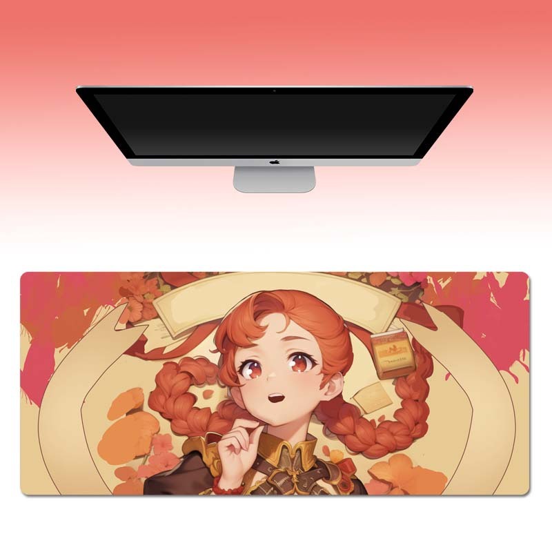 マウスパッドの1つの代理の超巨大なかわいいアニメの女子学生のキーボードのパッドは大きくて厚いロックの辺の卸売りの大きいサイズの事務室を増加します。|undefined