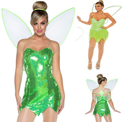 2022 Christmas Halloween Costume Cosplay Character Dress Playful Fairy Elf Wings Clothing