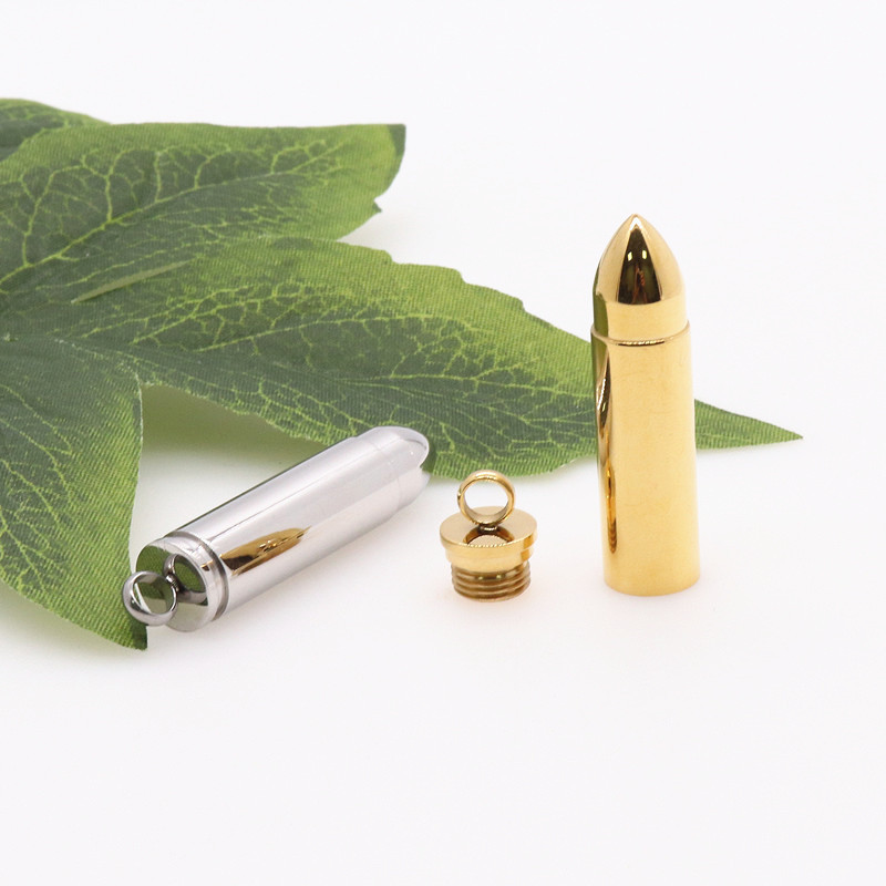 Fashion Bullet Stainless Steel Plating Pendant Necklace 1 Piece