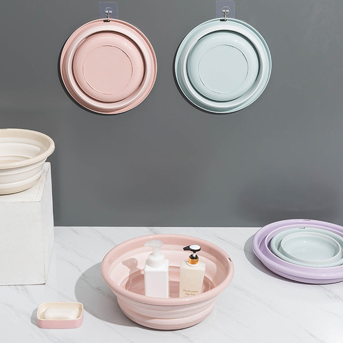 Collapsible Face Basin Travel Portable Washing Basin Large Plastic Basin Student Foot Soaking Magic Dorm Goodies