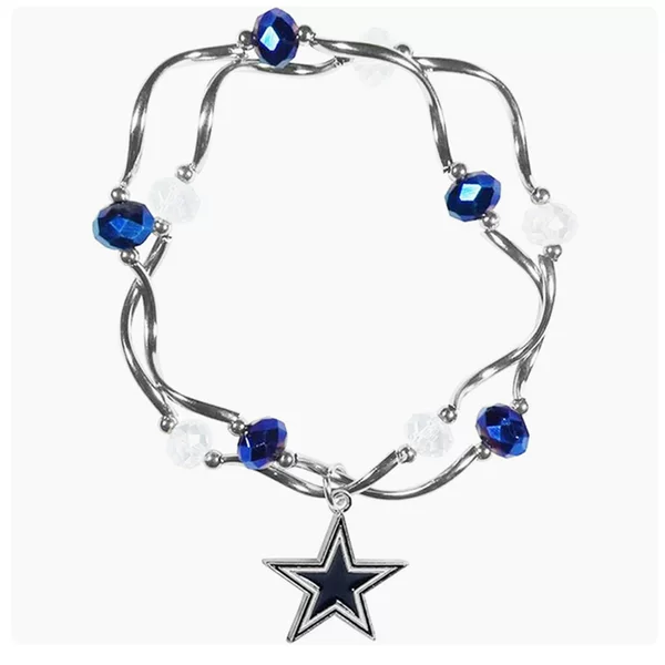 Directly from the manufacturer, handmade personalized bracelets NFL 32 football teams women's crystal bracelets stylish trendy bangles