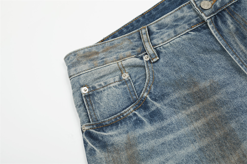 Muške traperice punk stil poderane širokog kroja_voghion.com