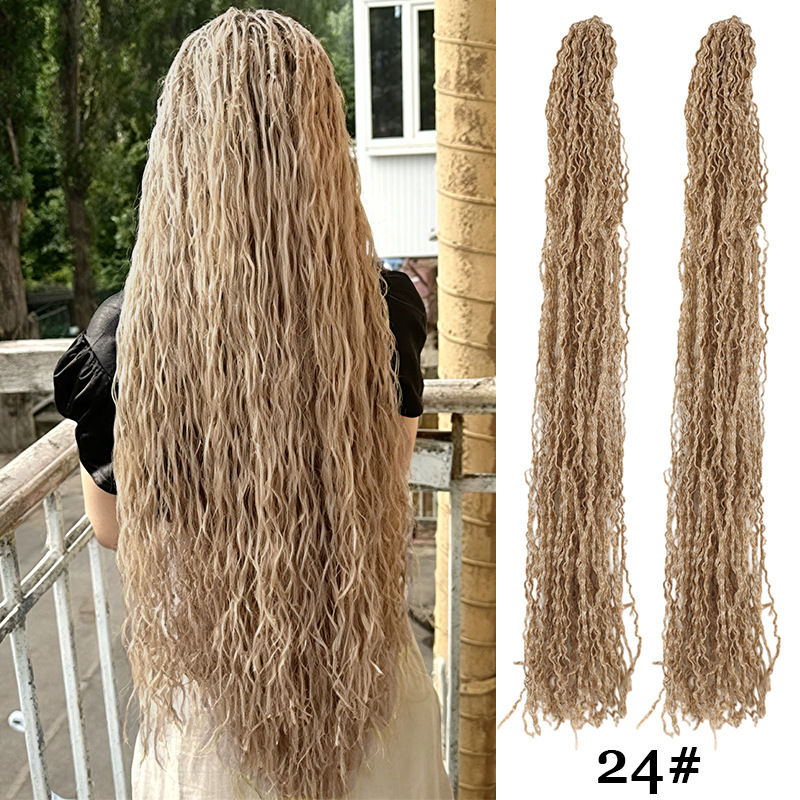 Paquete de una sola pieza Europa y América África delgada tres hebras pelucina aguja de cabello trenzada fibra química monocromática trenza sucia al por mayor