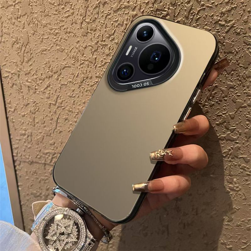 Premium Sense Color Silver Phone Case for Huawei MATE60PRO Simple NOVA12 Drop-resistant P70 Glory
