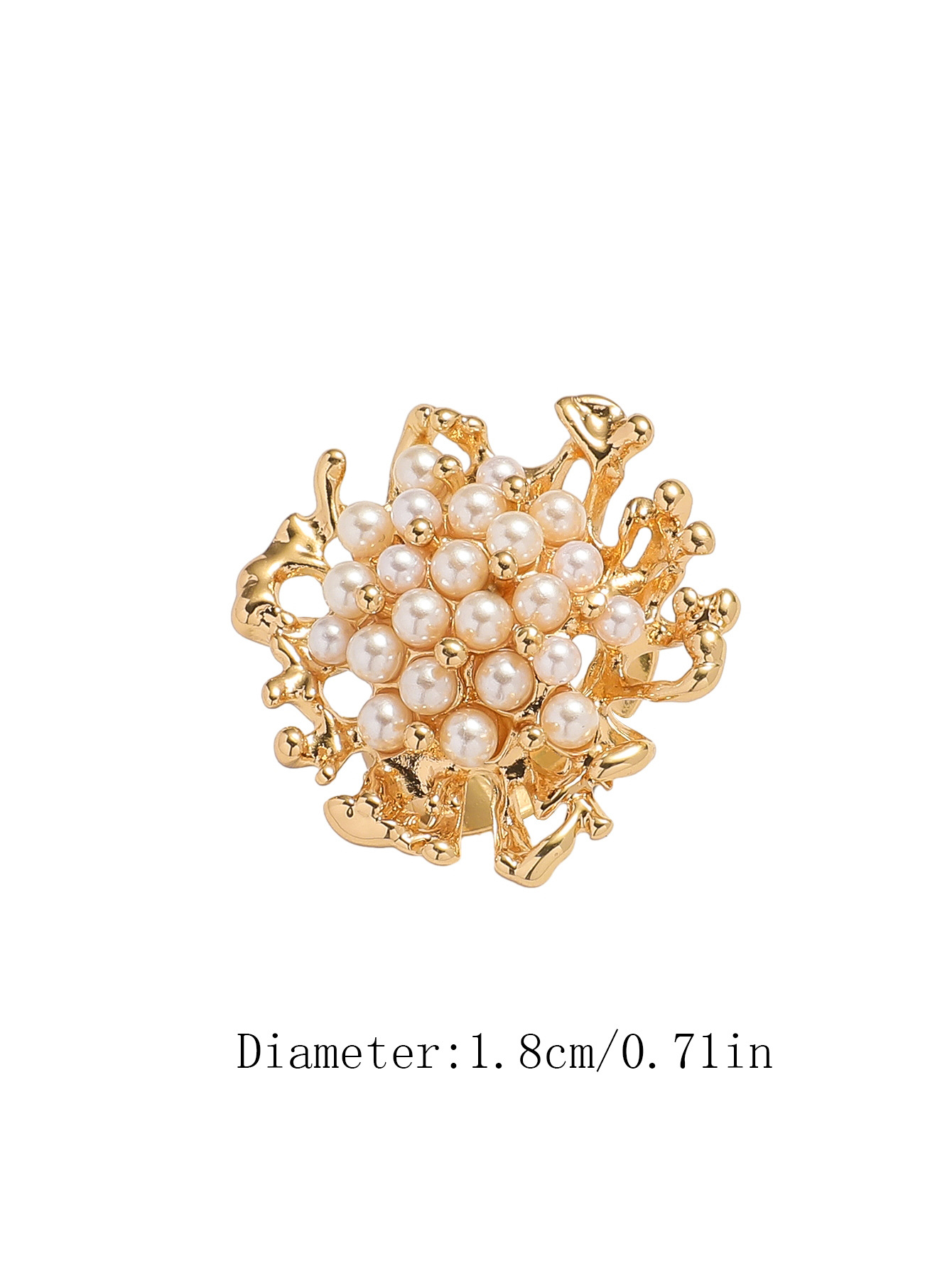 French Retro Carefully Selected European American Vintage Romantic Rose Pearl Statement Rings For Women With A Luxurious And Elegant_voghion.com