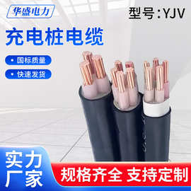 充电桩电缆线纯铜硬软芯3芯5芯220V380V10平方2*6+1 2*10+1*4平方