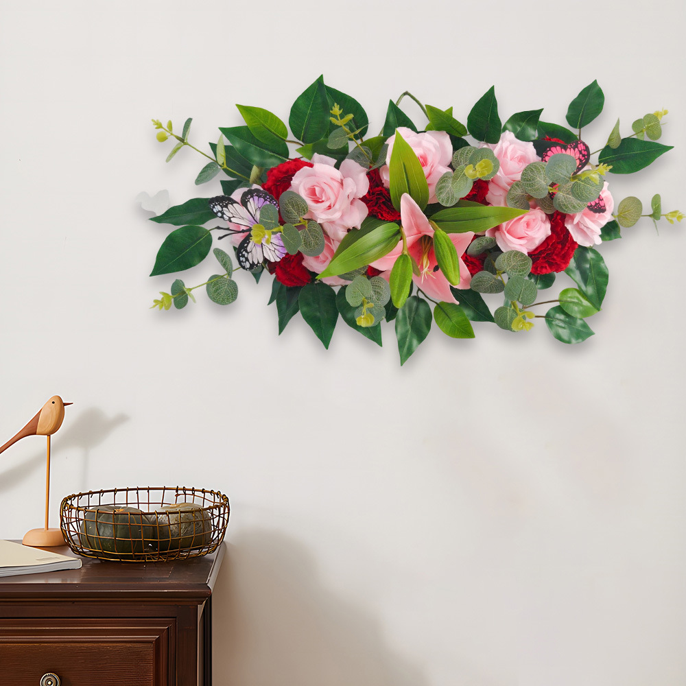 Lilium claveles colgantes de pared decoración puerta colgantes de mano flores decoración del hogar props de fotografía 2025 Amazon transfronterizo