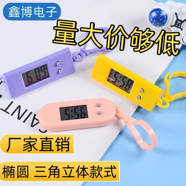 Manufacturer Wholesale Mini Hour Clock Keychain, Compact Portable Backpack Pendant