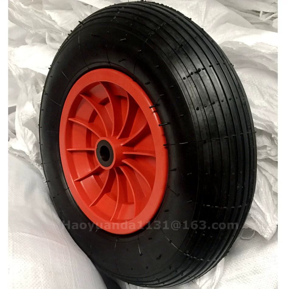 16-дюймовое надувное колесо 4.00-8 для тележки, микро-культиватора, прицепа, аксессуары, пластиковая ступица, устойчивая к ржавчине