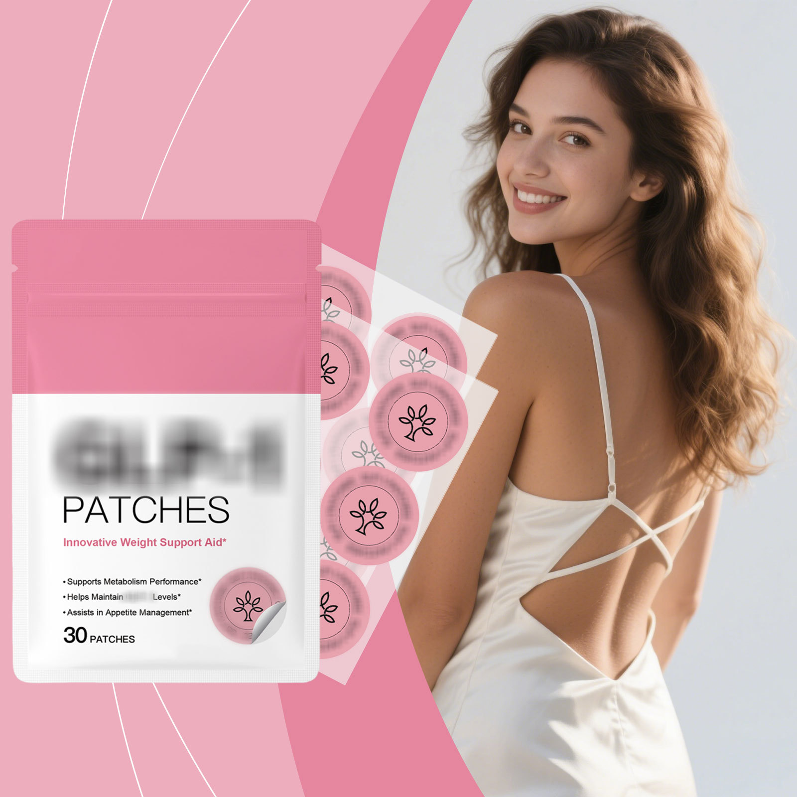 身体护理贴片 温和舒适肌肤管理身体线条轻盈身体日常呵护贴片