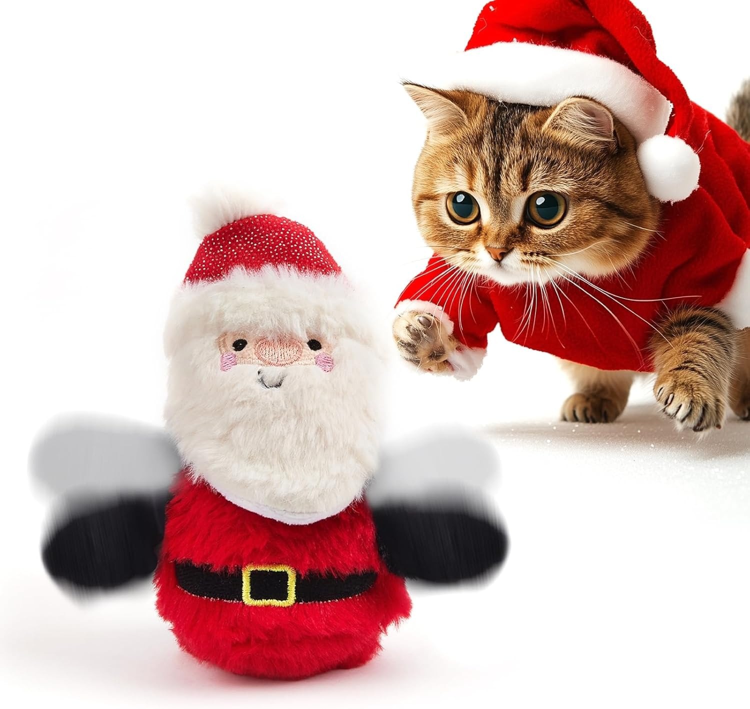 Nuevos productos transfronterizos juguetes para gatos de nieve juguetes de peluche de navidad regalos de mascotas