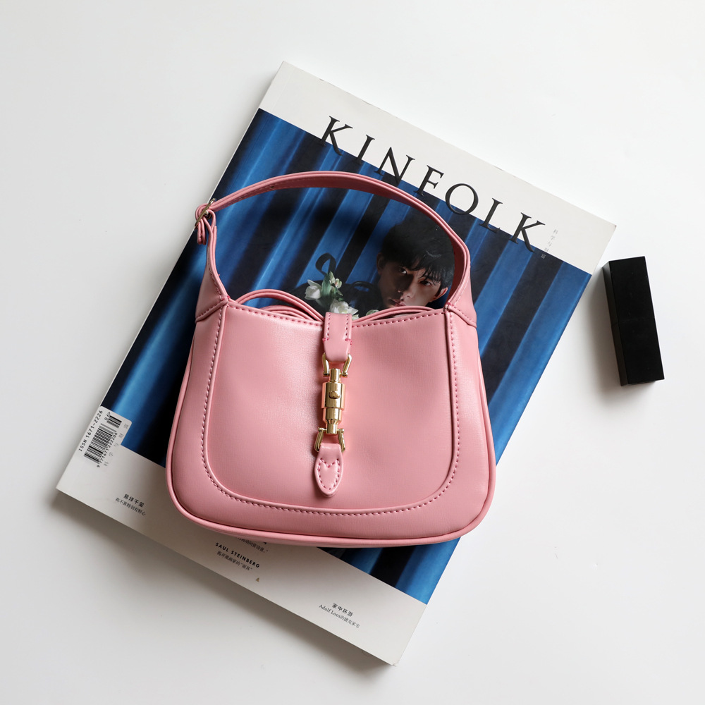 2024 nueva moda sillín francés axila bolsa nicho diseño retro caballo hebilla bolso