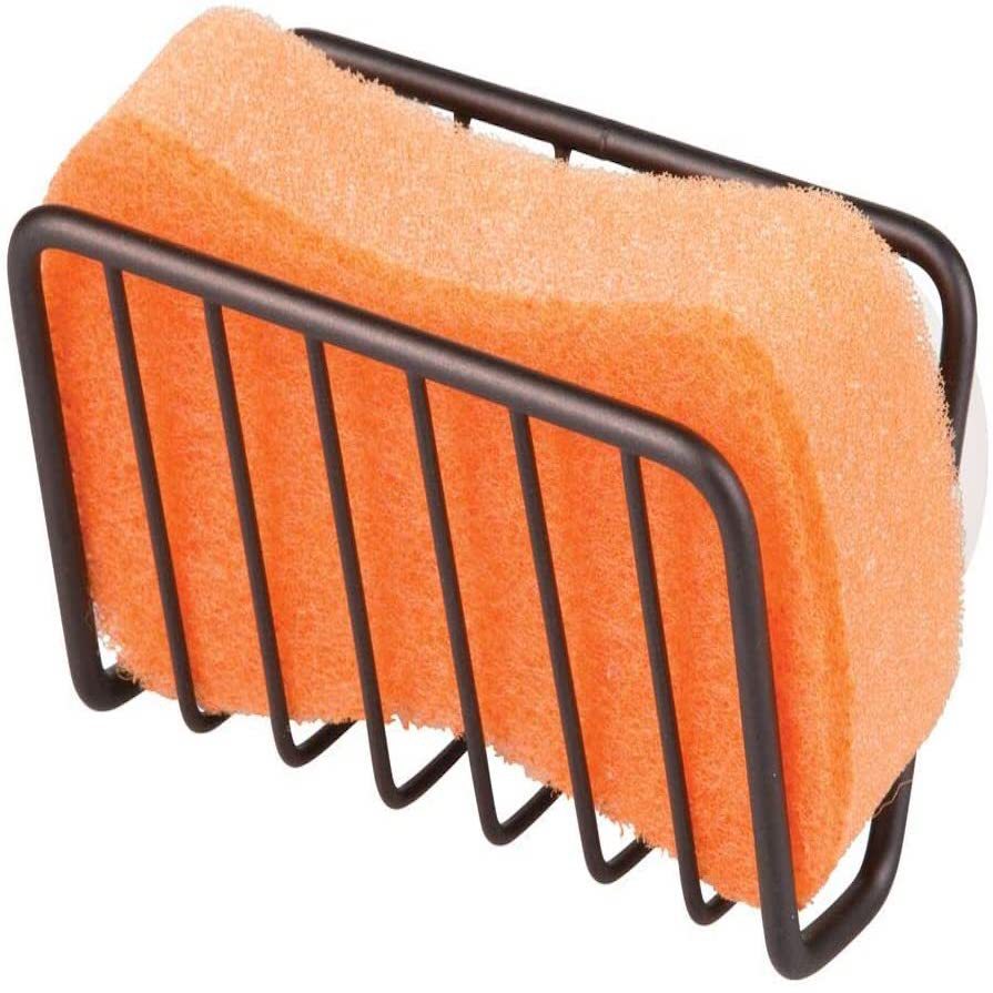 Hole-free sponge storage rack sink dishwashing sponges scrubber bowl cloth draining basket kitchen