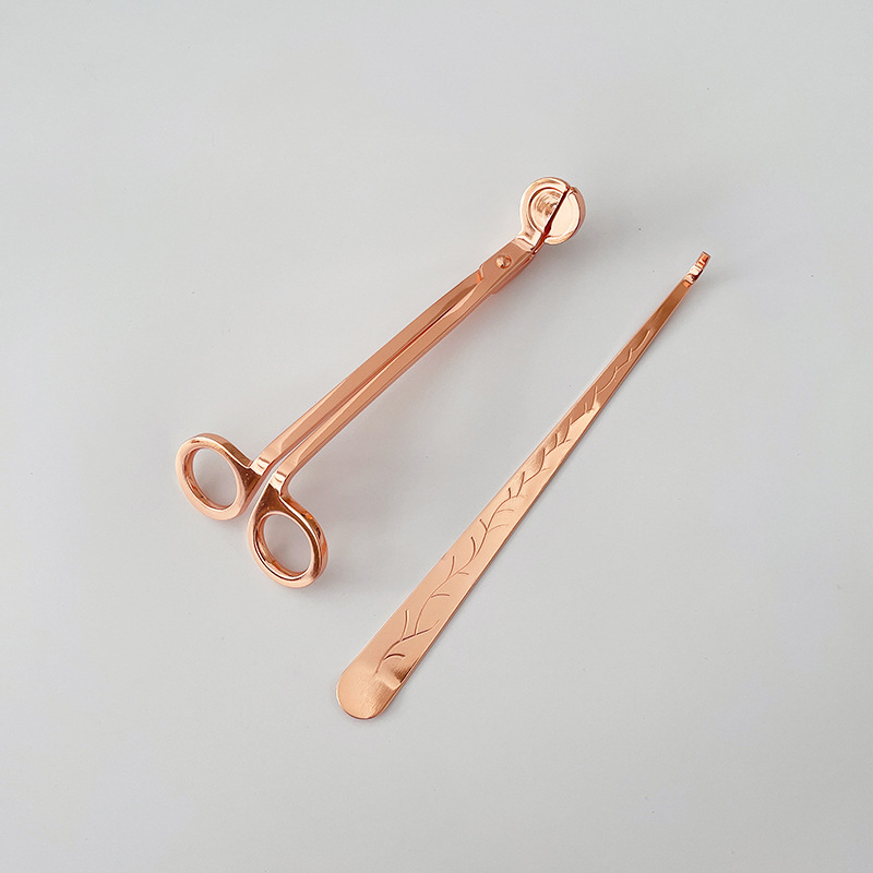 Conjunto de herramientas para velas de aromaterapia - Diseño moderno simple, incluye cortador de vela de acero inoxidable, extintor de vela y encendedor, venta al por mayor