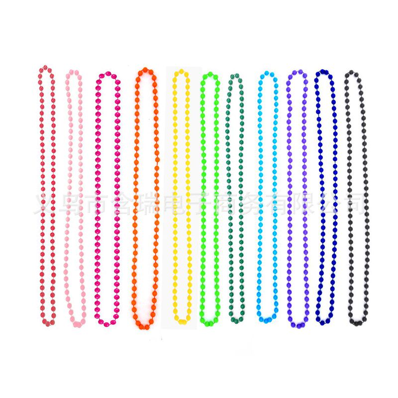 80cm solid color beads 1980s neon party dance lady dress suit accessories color necklace wholesale 80cm solid color beads 1980s neon party dance lady dress suit accessories color necklace wholesale