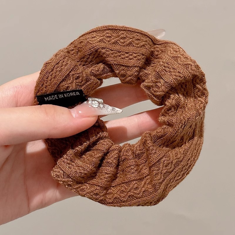 Estilo pastoral francés, diadema de intestino grueso, accesorios para el cabello dulce de alta calidad para mujer, cuerda para la cabeza, nueva cuerda para el cabello de todo fósforo, banda elástica alta