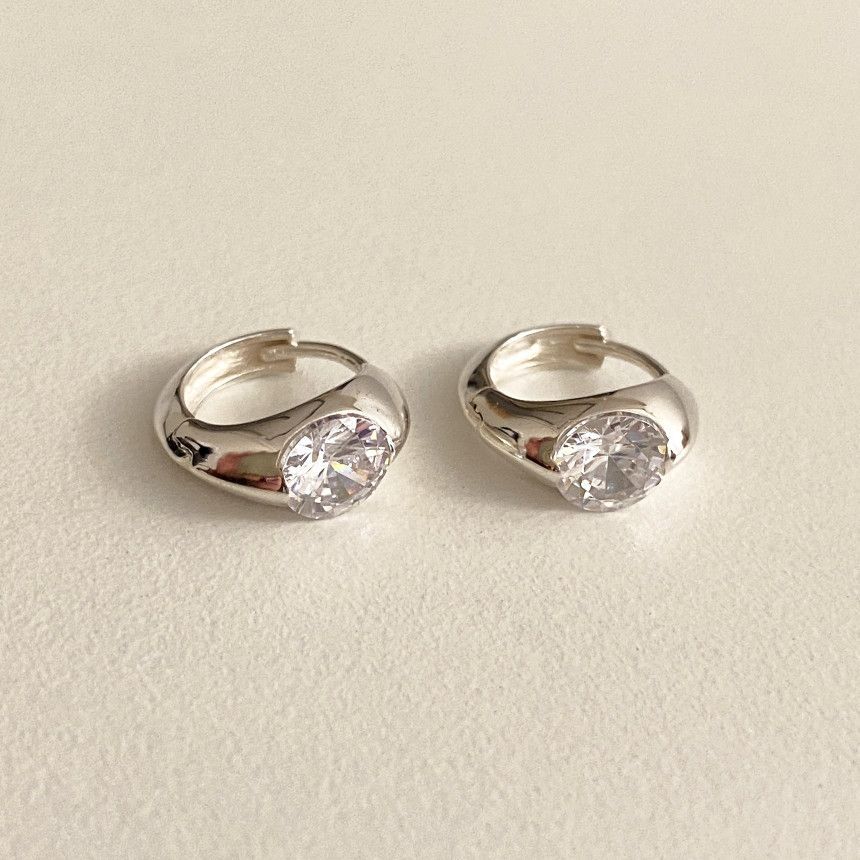2g Weight 925 Sterling Silver Ear Needle Material 18K Gold Plated Plating Material Zircon Inlay Material Earrings Classification 1 Pair Quantity Daily Occasion 925 Sterling Silver Material Oval Pattern All Seasons Season Women's Gender Inlay Design Simple Style Style 1 Pair 18K Gold Plated 925 Sterling Silver Zircon 925 Sterling Silver Earrings Oval Earrings 11