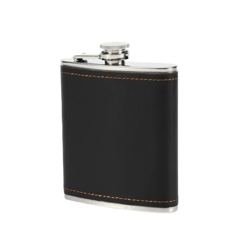 Handheld metal pocket flask stainless steel, 7 ounces, increased thickness