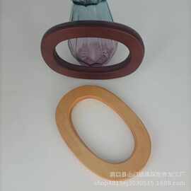 木质包包手提椭圆形原木提手 木手柄 箱包木把手 DIY手工配件现货