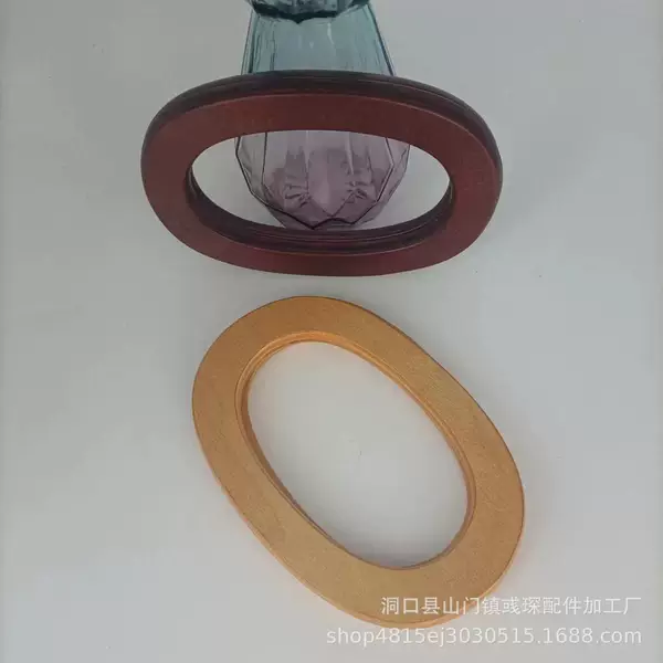 Wooden Bag portable Oval log handle wooden handle bag wooden handle DIY handmade accessories in stock
