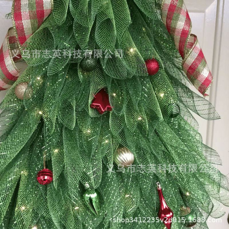2024国境を越えた新製品クリスマスツリー花輪クリスマスツリーWreath前ドア配置装飾ドア掛け|undefined