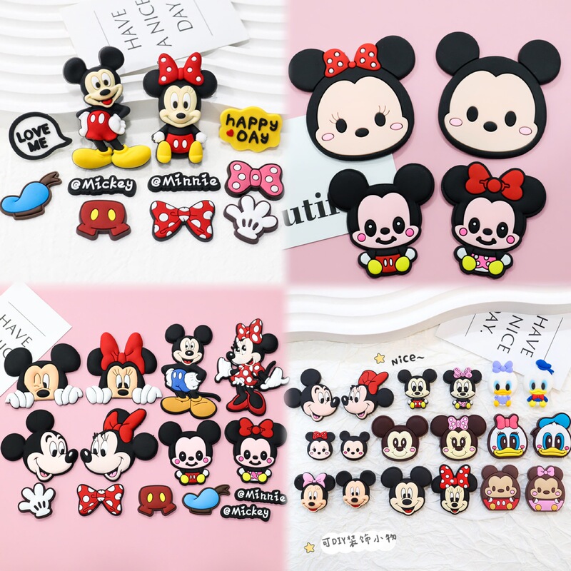 Cartoon Cute Mickey Minnie Mickey Mouse DIY Decorative Accessories Phone Case Hook Patch Hole Shoes Slippers Buckle Cartoon Cute Mickey Minnie Mickey Mouse DIY Decorative Accessories Phone Case Hook Patch Hole Shoes Slippers Buckle