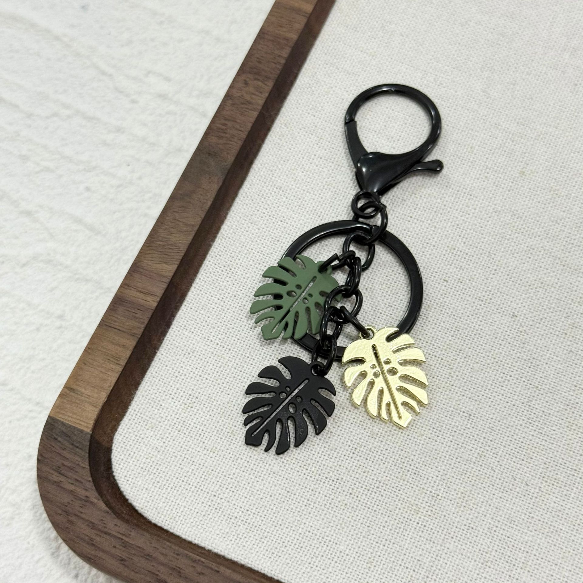 Cross-border Best-selling New Model Turtle Simple Alloy Leaf Bag Pendant Keychain Direct From Manufacturer_voghion.com