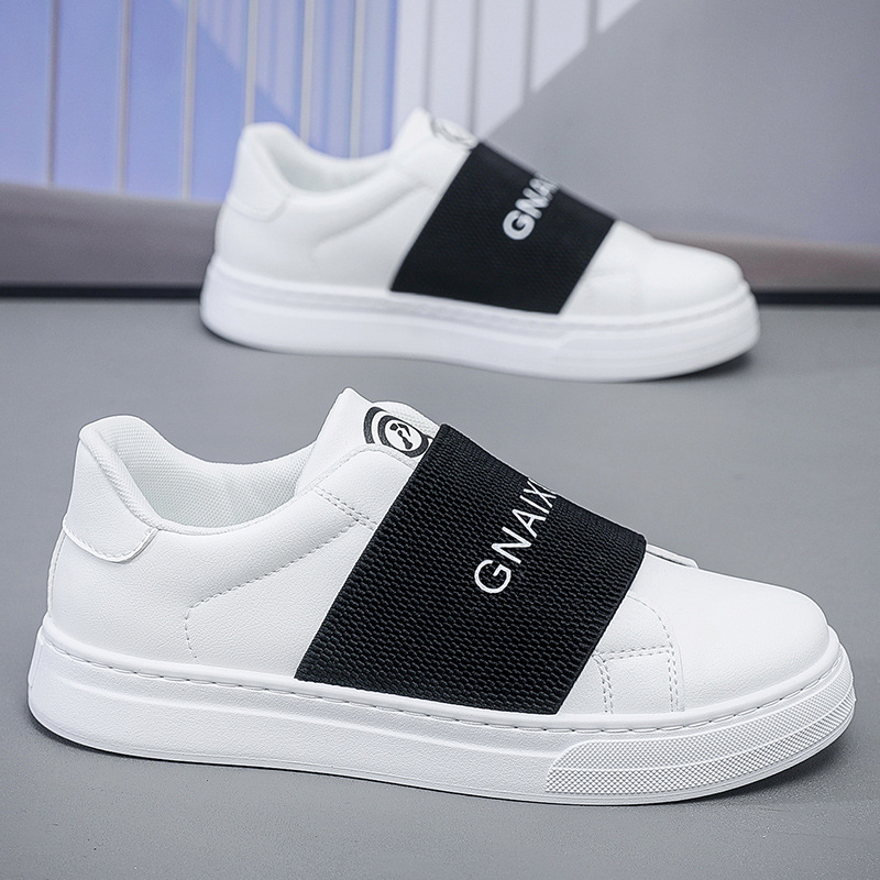 Men's Fashionable All-match Breathable Sneakers Four Seasons Casual Shoes One-step Fashionable Sneakers Legs Men's Harajuku Style Shoes