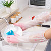 加绒加厚短款加长款家务手套男女清洁洗碗洗衣手套厨房防水耐用