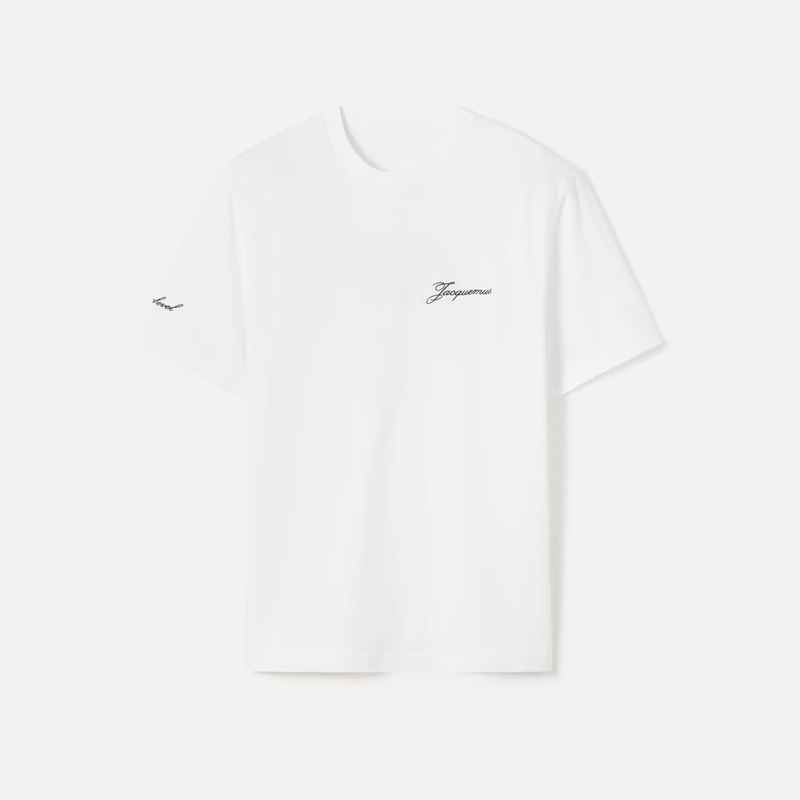 Jacquemus New Autumn and Winter Products, Unisex Short-Sleeved T-Shirts, High-Quality Cotton Printed Round-Neck T-Shirts, Casual Tops Jacquemus New Autumn and Winter Products, Unisex Short-Sleeved T-Shirts, High-Quality Cotton Printed Round-Neck T-Shirts, Casual Tops